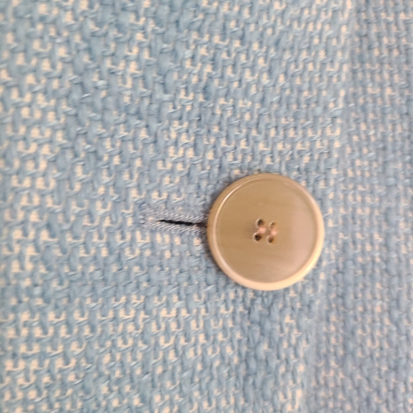 🔥Talbots Blazer Blue Tweed Jacket Women Size 10 NWT linen cotton blend - Picture 9 of 17